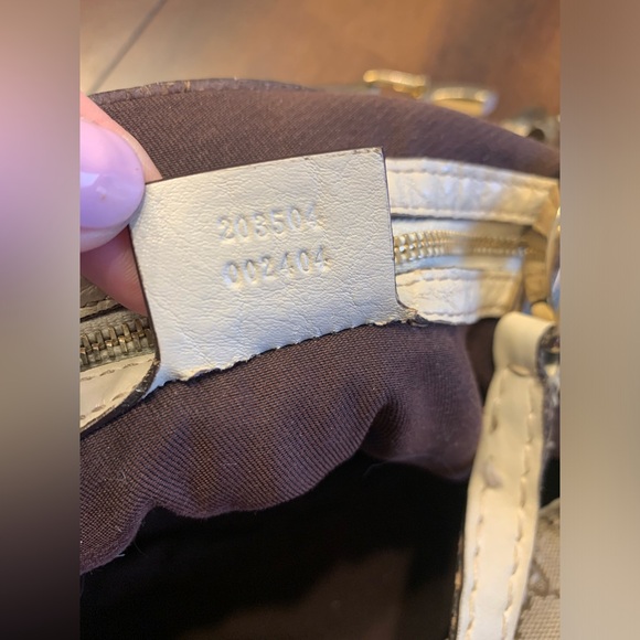 Authentic Gucci GG Canvas Charlotte Tote Off White/Beige/Brown - Picture 7 of 17